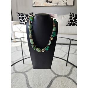 Peyote Bird Free Spirit Green Stone Necklace NWT